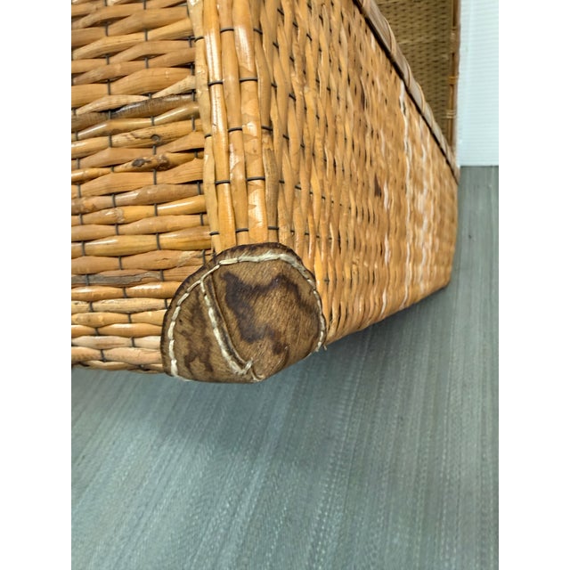 Early 20th Century Antique Woven Storage Boxes, Pair For Sale - Image 5 of 13