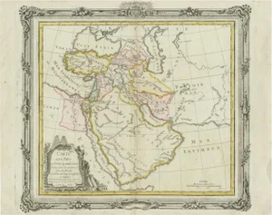 Antique Map of the Middle East by Brion De La Tour, 1772