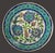 A stunning antique earthenware plate Characteristic Iznik pottery design, featuring hand painted floral and geometrical...