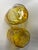 Vintage Murano Goti De Fornasa Amber Yellow & Brown Swirl Art Glass Tumblers — Pair For Sale In New York - Image 6 of 12