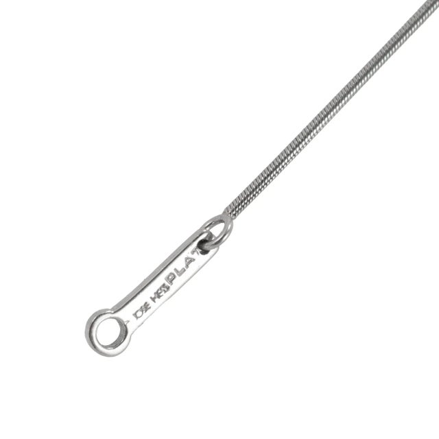 Early 21st Century Jose Hess the Squiggle Collection 950 Platinum 0.15ct Round Diamond Necklace For Sale - Image 5 of 8