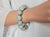 2020s Burmese Pale Celadon Jade Beaded Stretch Bracelet, 9 Inch For Sale - Image 5 of 8