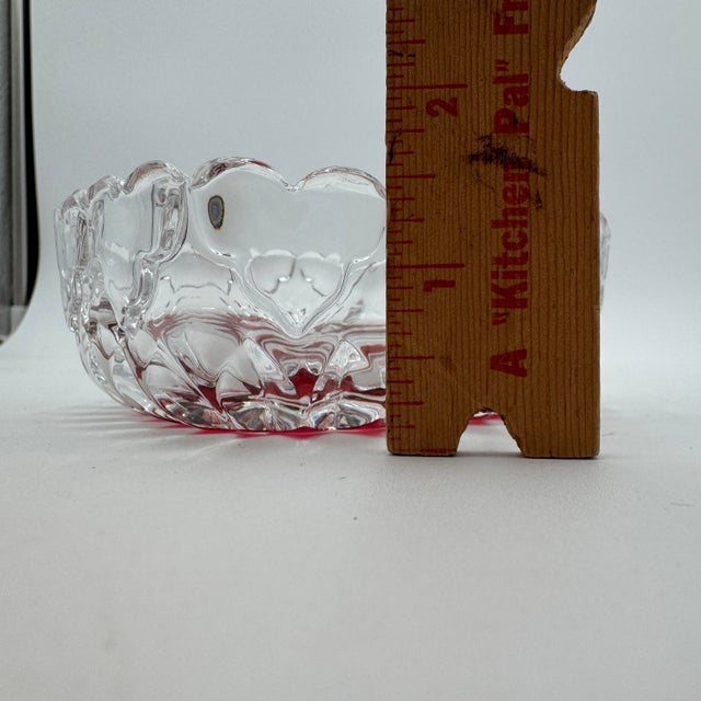 Byrdes Collection Heart Trinket Box by Hofbauer 4.5" 24% Lead Crystal For Sale In Dallas - Image 6 of 12