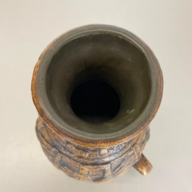 Large Fat Lava Pottery Vase by Jasba Ceramics, Germany, 1970s For Sale - Image 13 of 18