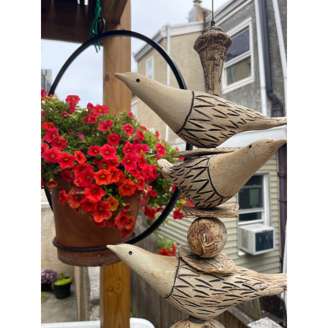 Mid-Century Modern Stephen Fabrico Studio Pottery Hanging Bird and Egg Sculpture For Sale - Image 3 of 9