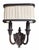 Traditional Pair of Patinated Bronze Shield Back Light Sconces by 20th Century Lighting For Sale - Image 3 of 5