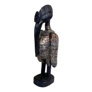 Senufo Bird Hornbill Statue Cote d'Ivoire 17.75" H For Sale
