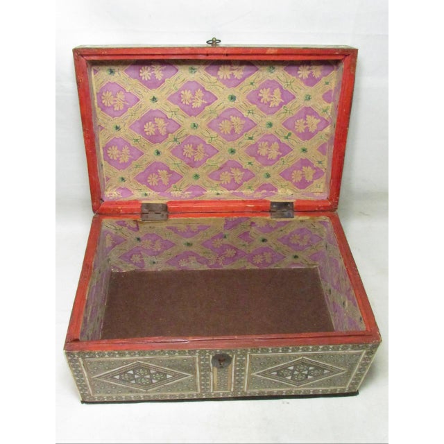 Antique Persian Quajar Inlaid Micro Mosaic Box For Sale - Image 12 of 17