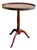 Antique French Neoclassical Mahogany Sunburst Inlaid Oval Side Table With Pierced Brass Gallery, Circa 1900 For Sale