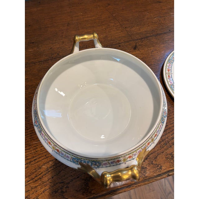 Late 19th Century Late 19th Century French Limoges Martial Redon Porcelain Covered Tureen For Sale - Image 5 of 9