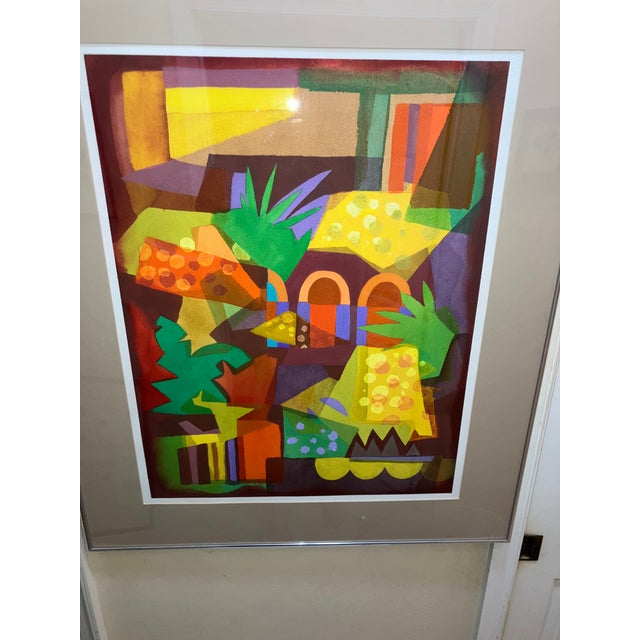 Cubism Frank Goodnow “Patio in Southern Spain” For Sale - Image 3 of 6
