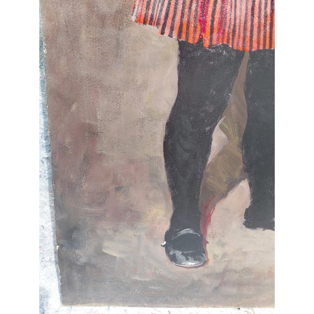 Late 20th Century Original Painting White Gloves Attributed to Marilyn Conover For Sale In Boston - Image 6 of 8