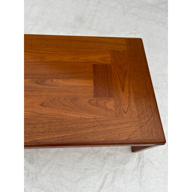 Brown 1970s Midcentury Vejle Stole Danish Modern Coffee Table For Sale - Image 8 of 10