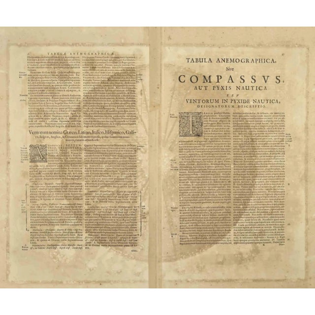 Anemogra Phica is a rare ancient map realized in 1650 by Johannes Janssonius (1588-1664). First modern map of the Pacific...