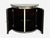 Hollywood Regency Style, Distressed Glass, Mirrored Demilune Cabinet For Sale - Image 10 of 12
