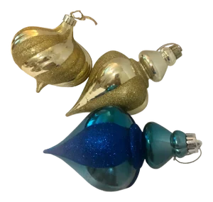 Vintage Christmas Decoration Globes - Set of 3