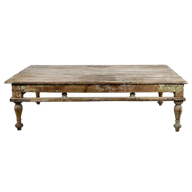 Large Coffee Table in Weathered Wood For Sale - Image 9 of 9
