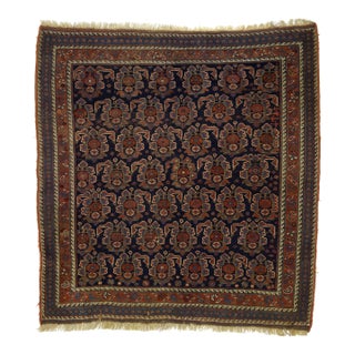 Antique Persian Afshar Rug 3'8" X 3’10” For Sale