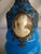 Blue Mid 19th Century French Napoleon III Opaline With Cameo Bottle For Sale - Image 8 of 12