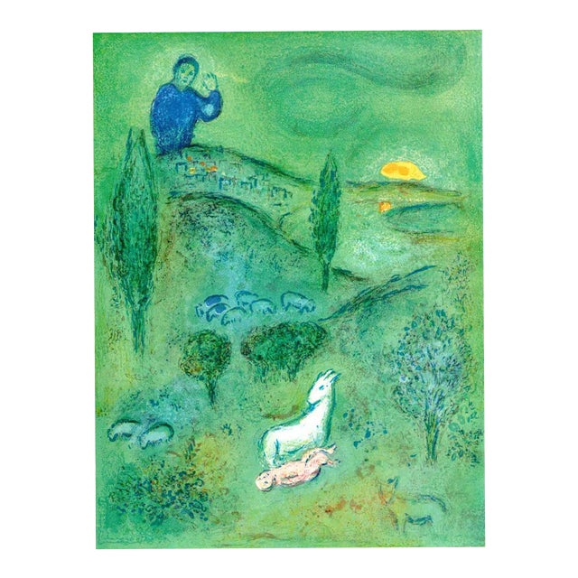 Marc Chagall Decouverte De Daphins Par Lamon, 1963 For Sale