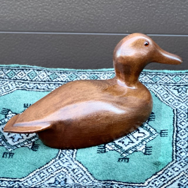 Vintage hand crafted duck decoy by J.O. Geib circa 1979. Signed and dated on bottom. Ships quickly via FedEx/USPS!