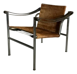 LC1 Armchair by Le Corbusier, Pierre Jeanneret, Charlotte Perriand, for Cassina, 1965