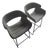 Pair of Bludot of Racer Counter Stools in Marine Tait For Sale