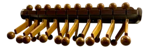 Brutalist Coat Rack in the style of Charles Dudouyt, 1970s