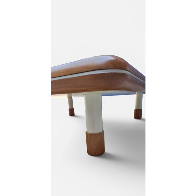 Large Oak and Laminate Coffee Table, Italy, 1970s For Sale - Image 6 of 9