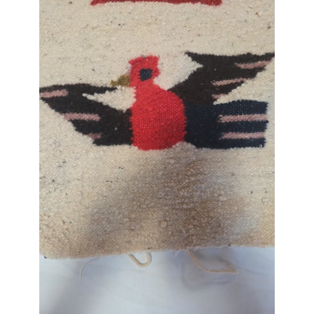 Native American Navajo Pictorial Handwoven Textile For Sale - Image 3 of 4