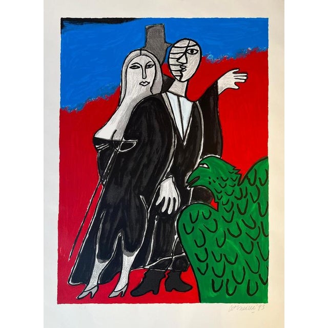 Corneille, Phantom of Opera, 1993, Silkscreen For Sale - Image 6 of 6