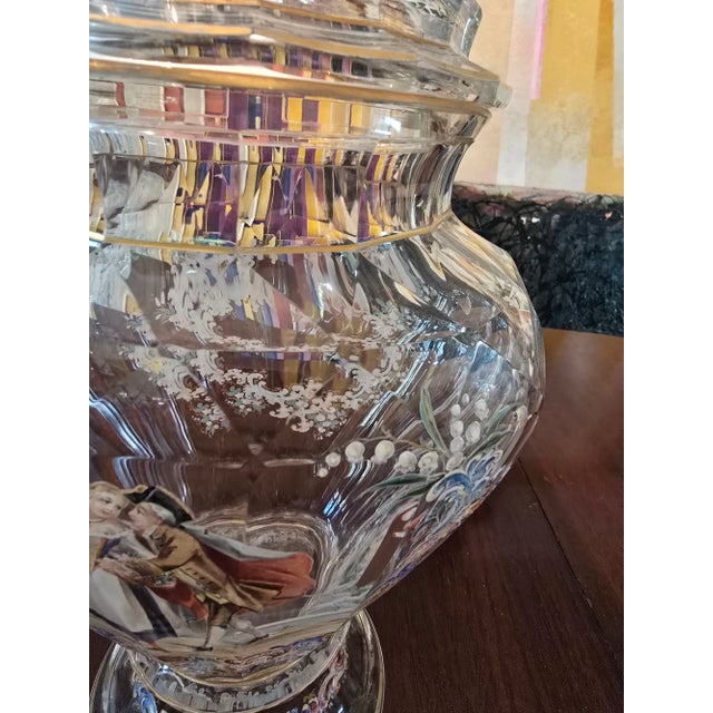 Glass Antique Bohemian Glass Lobmeyr Signed Palace Goblet For Sale - Image 7 of 12