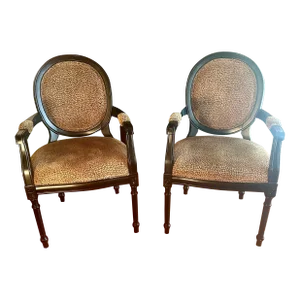 Pair of Traditional Accent Chairs