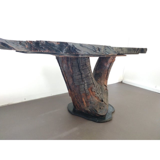 1960s Log Console Table For Sale - Image 9 of 13