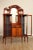 Antique Edwardian Mahogany Carved and Inlaid Double Display Etagere Cabinet For Sale - Image 11 of 12