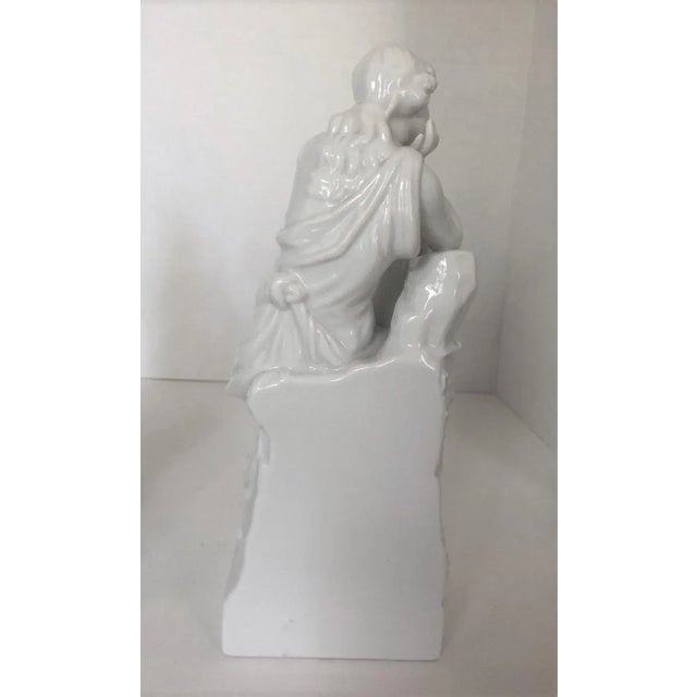 Meissen Porcelain Meisen Style Allegorical Figurines Blanc De Chine Porcelain - a Pair For Sale - Image 4 of 12