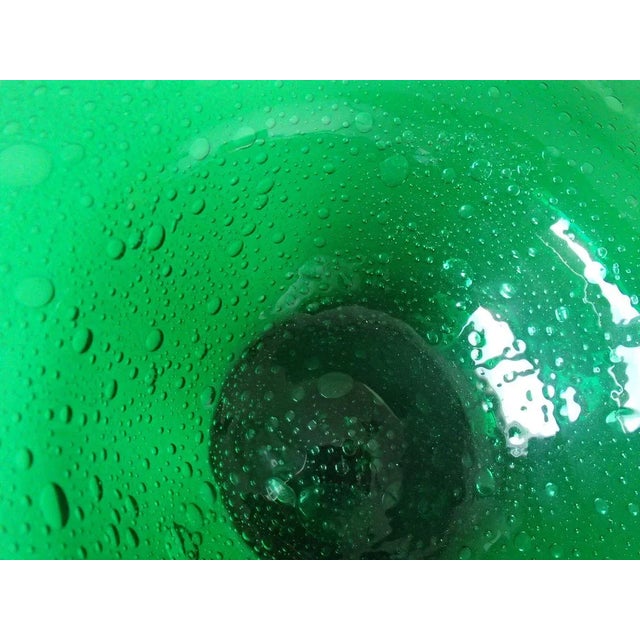 Vintage Green Glass Bowl, 1960s For Sale - Image 7 of 15