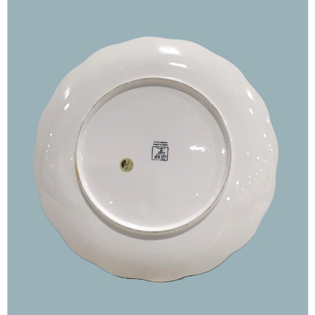 Ceramic 1970s Japanese Floral and Bird Charger For Sale - Image 7 of 8