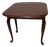 Vintage Wood Queen Anne Drop Leaf Side Table Dark Tone For Sale