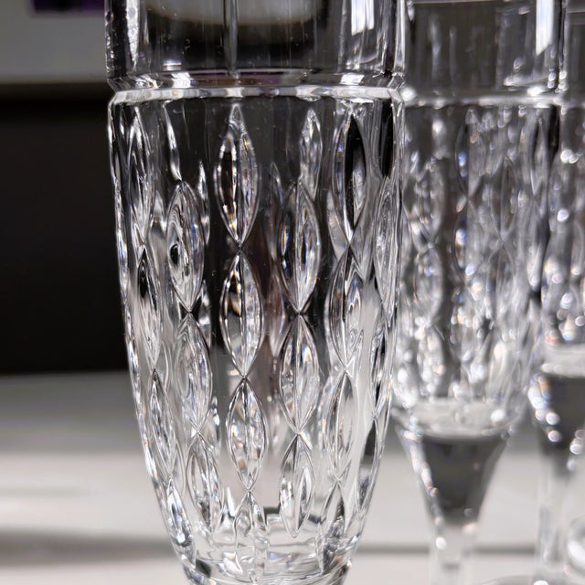 Ralph Lauren Aston German Crystal Champagne Flutes- Set of 4 For Sale In New York - Image 6 of 9