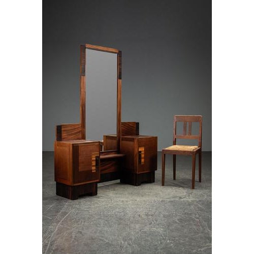 Amsterdam School Vanity Table by Anton Hamaker for t Woonhuys For Sale - Image 15 of 16