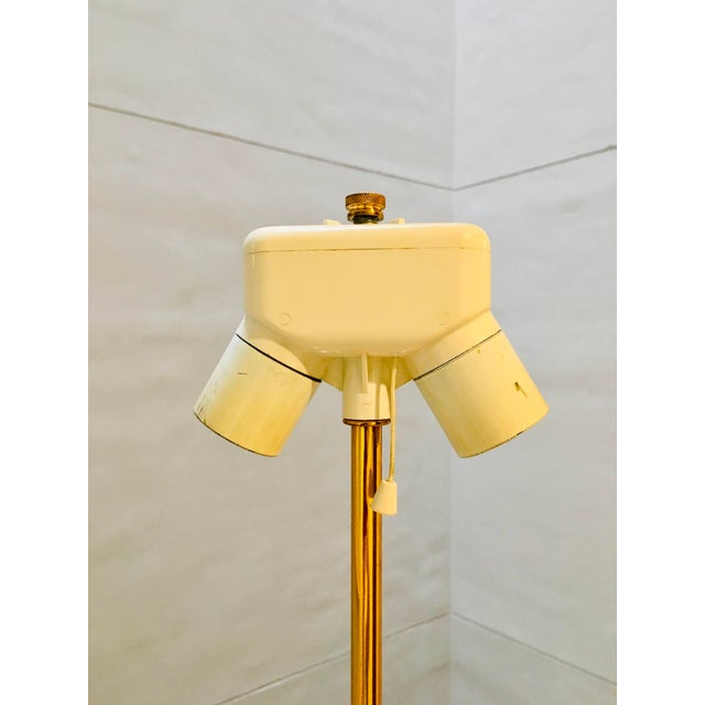 Brass Corn Lamp attributed Maison Charles, 1960s For Sale - Image 6 of 12