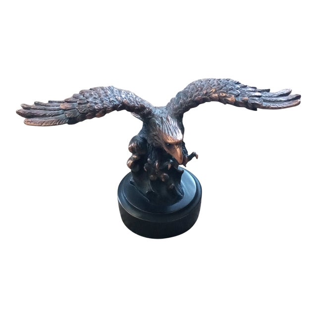 Gorgeous Andrea by Sadek Resin Eagle Sculpture Desk Decor For Sale