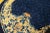 Chinese 1900s Navy Blue Floral Antique Chinese Peking Rug 6'2" X 8'10" Knotted Wool Carpet For Sale - Image 3 of 9