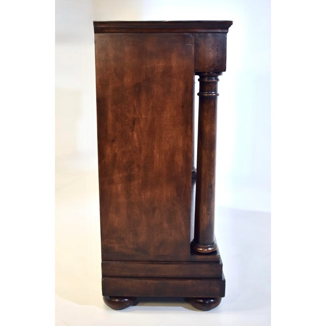 1990s English Regency Bookcase Cabinet by John-Richard, Mahogany For Sale - Image 9 of 12