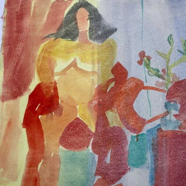 Original 15 x 22 watercolor painting on paper unsigned unframed