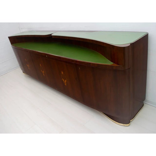 Brown Walnut Sideboard by Vittorio Dassi for Dassi Mobili Moderni Lissone, 1950s For Sale - Image 8 of 18