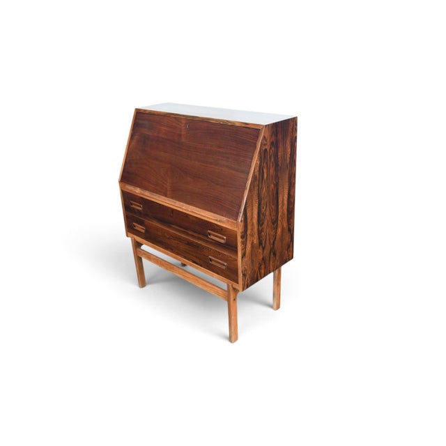 Mid 20th Century Model 68 Rosewood Secretary Desk by Arne Wahl Iversen For Sale In San Francisco - Image 6 of 14