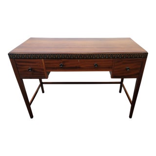 Antique 1920s Irish Writing Desk Mahogany With Inlay For Sale