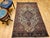 19th Century 19th Century Farahan Sarouk Area Rug, Hand-Knotted Wool, Floral Medallion Pattern, Ivory & Blue, 4x7 For Sale - Image 5 of 14